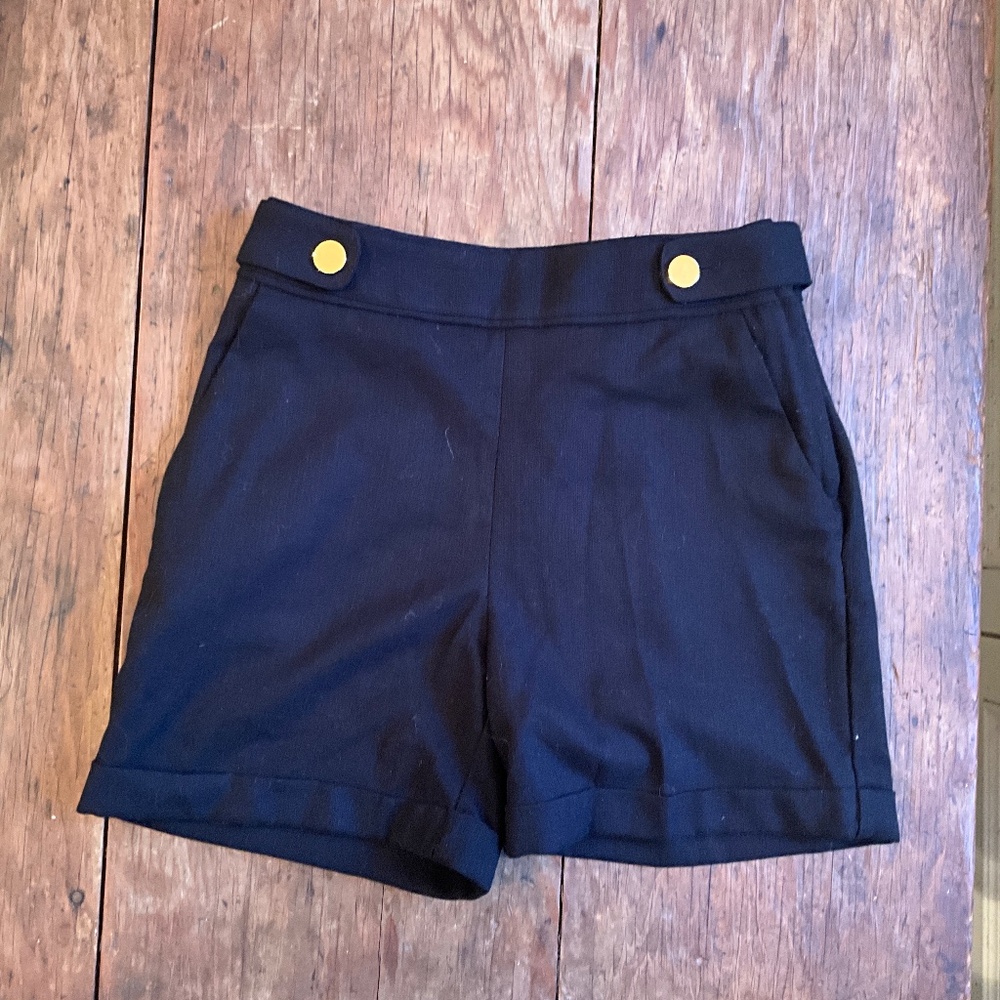 High Rise Black Dress Shorts Size 4